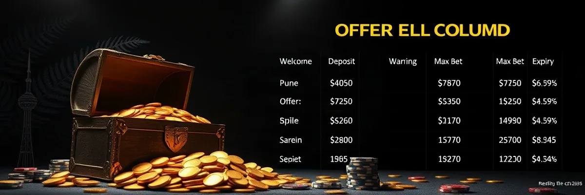 best online casino bonus nz in New Zealand — Offer Sizes Next to Their Wagering, Max Bet and Expiry